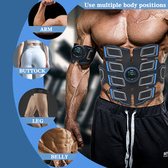 EMS Abs Stimulator Belt – Smart Muscle Trainer for Core, Arms & Legs | Portable Fitness Toning Device