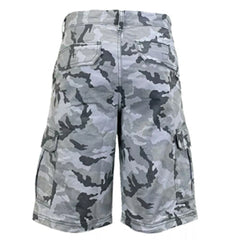 Men’s 100% Cotton Camouflage Cargo Shorts – Durable Outdoor Wear-1