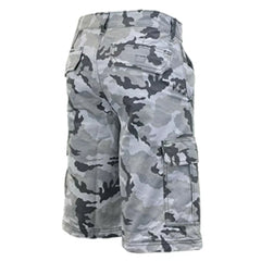 Men’s 100% Cotton Camouflage Cargo Shorts – Durable Outdoor Wear-2