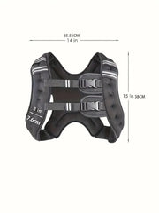 18Lb Adjustable Weighted Vest for Fitness – Strength Training, Running Cardio & CrossFit