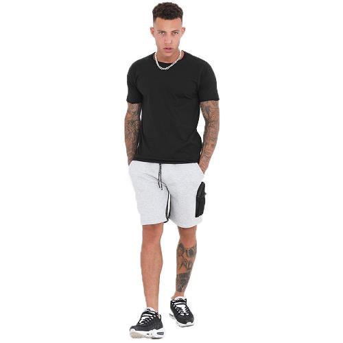 Men’s MEIR Camo Panel Fleece Shorts – Multi-Pocket, Casual Comfort-5