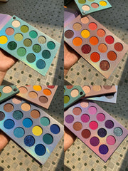 American Eyeshadow Palette-Pearlescent blue and green sequins-3