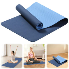 Anti-Slip Sports Fitness Mat for Yoga & Pilates-Fitness Home Gym