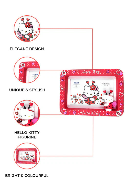 Sanrio Hello Kitty " LOVEBUG " Ceramic Photo Frame