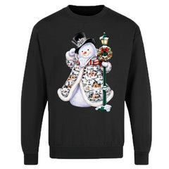 Christmas Festive Snowman Jumper – Adults Unisex Xmas Sweatshirt-1