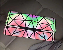 Bismuth Tri-Fold Wallet Purse – Reflective Rainbow Medium Size-1