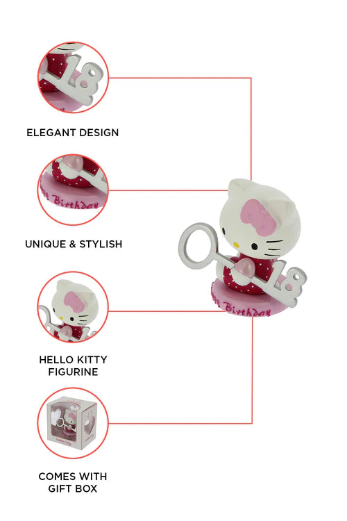 Sanrio Hello Kitty "18 Birthday "Ceramic Figurine-Gift