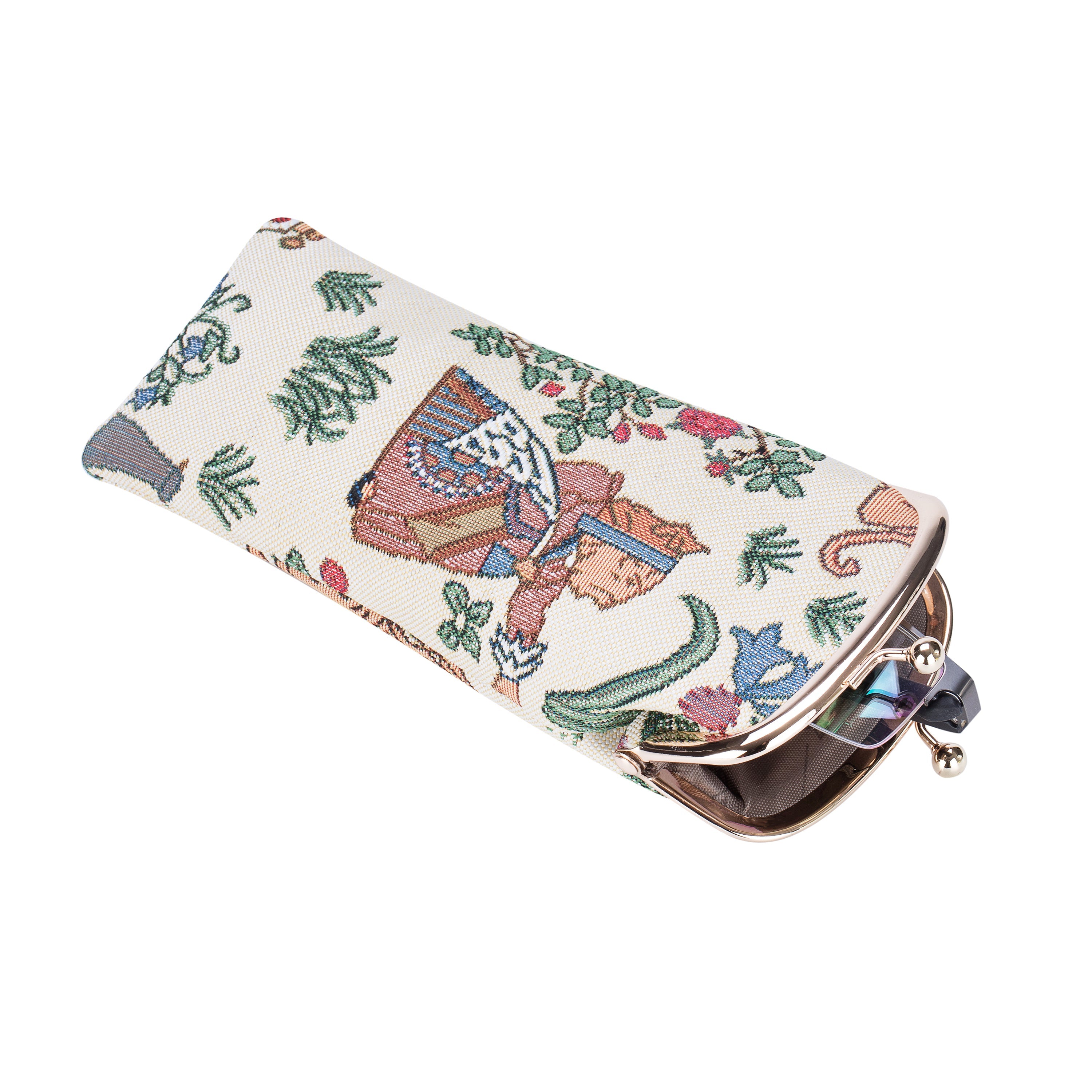 Alice in Wonderland Glasses Pouch – Vegan PU Leather-1
