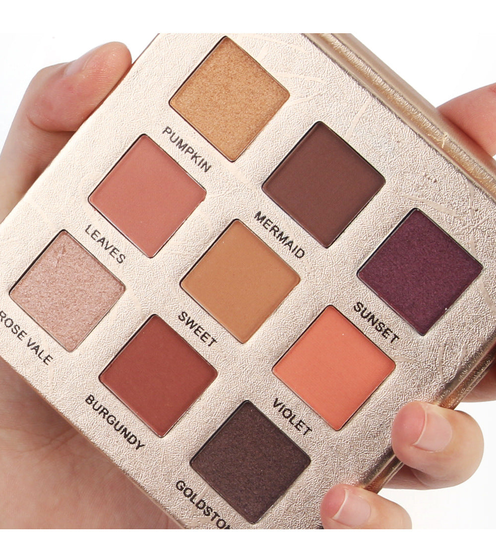 Golden 9-Color Matte Eyeshadow Palette-4