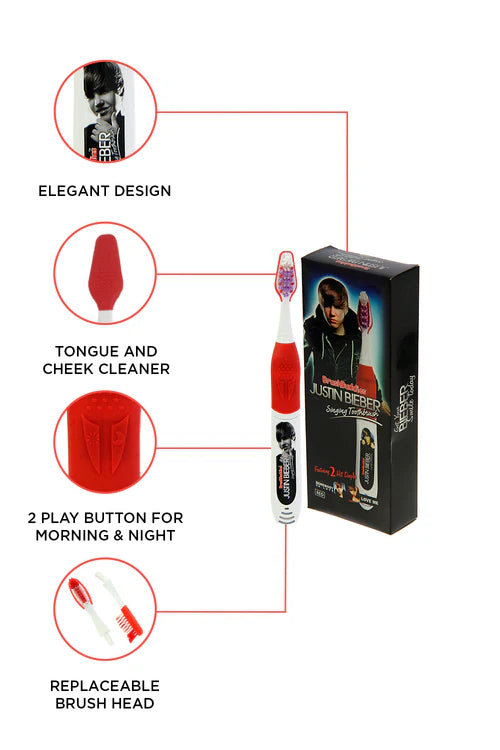 Justin Bieber Musical Red Toothbrush (Somebody to Love & Love me)