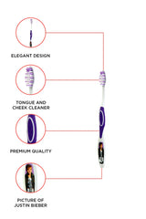 Brush Buddies Justin Bieber Purple Manual Toothbrush