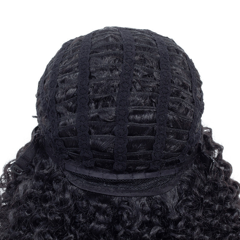 European & American Gradient Long Curly Mid-Wig – Korean Silk 70cm-1