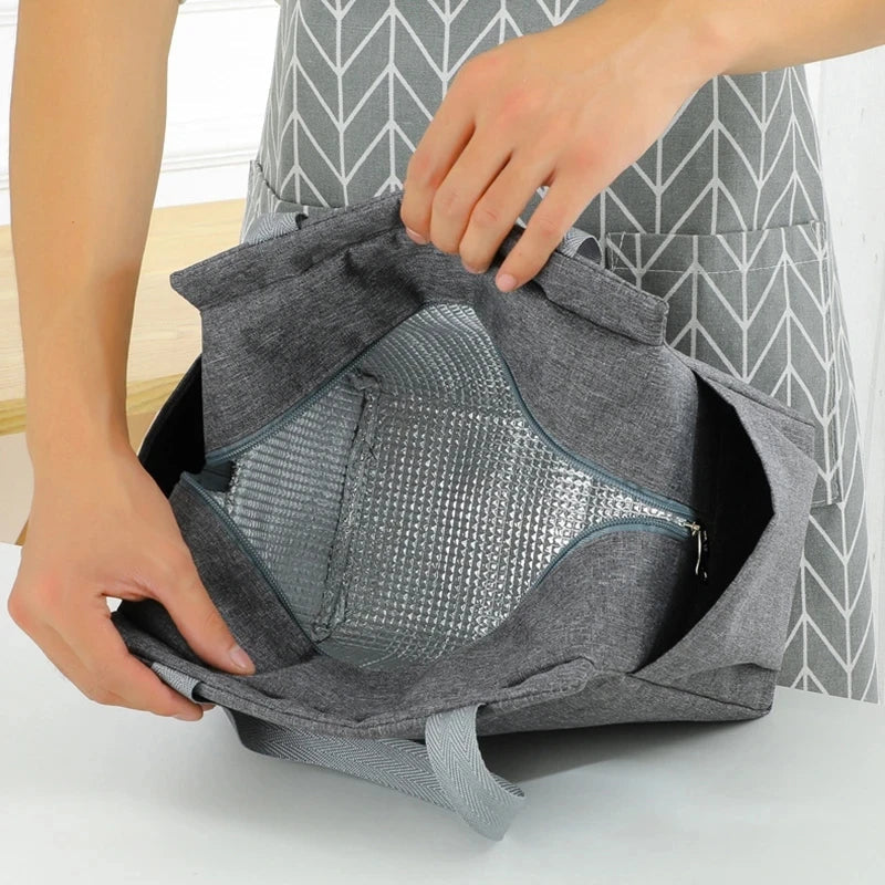 Insulated Cooler Lunch Bag – Waterproof Oxford Tote for Picnics & Camping-1
