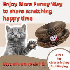 Magic Organ Foldable Cat Scratch Board Toy With Bell-1