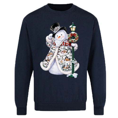 Christmas Festive Snowman Jumper – Adults Unisex Xmas Sweatshirt-3