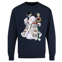 Christmas Festive Snowman Jumper – Adults Unisex Xmas Sweatshirt-3