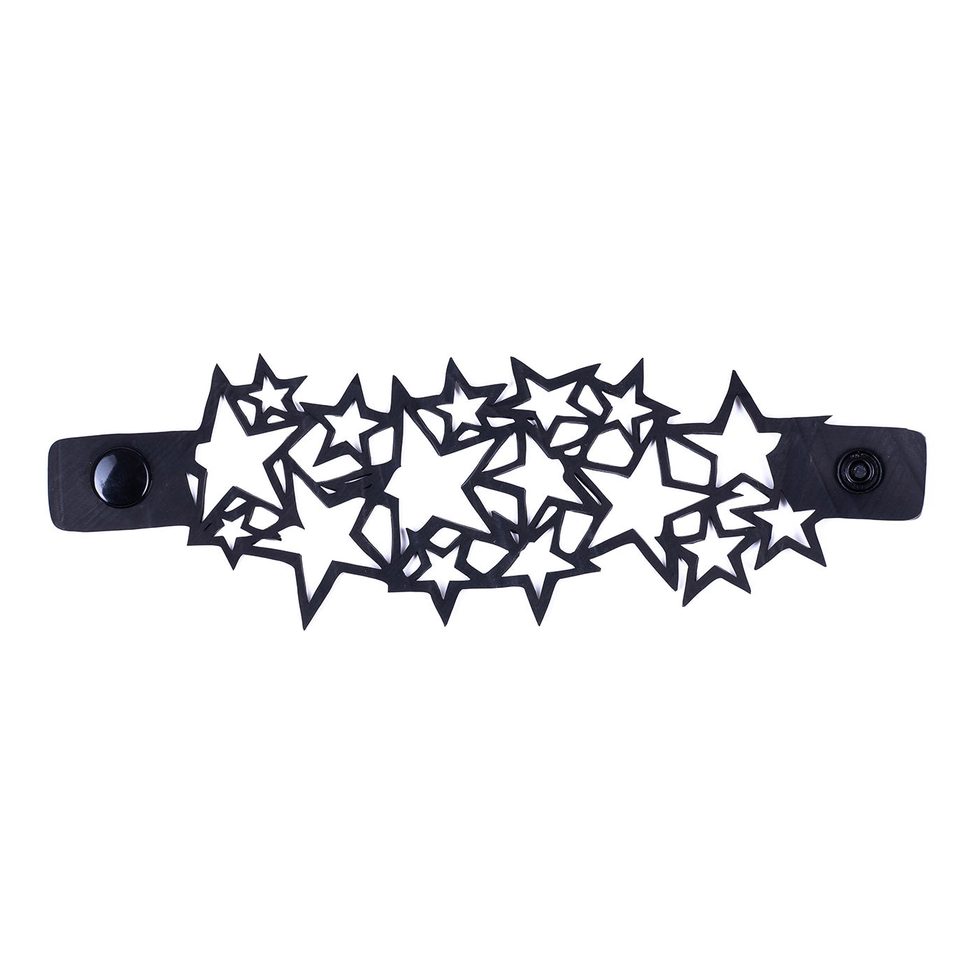 Black Vegan Star Bracelet –  Inner Tube Jewelry-2