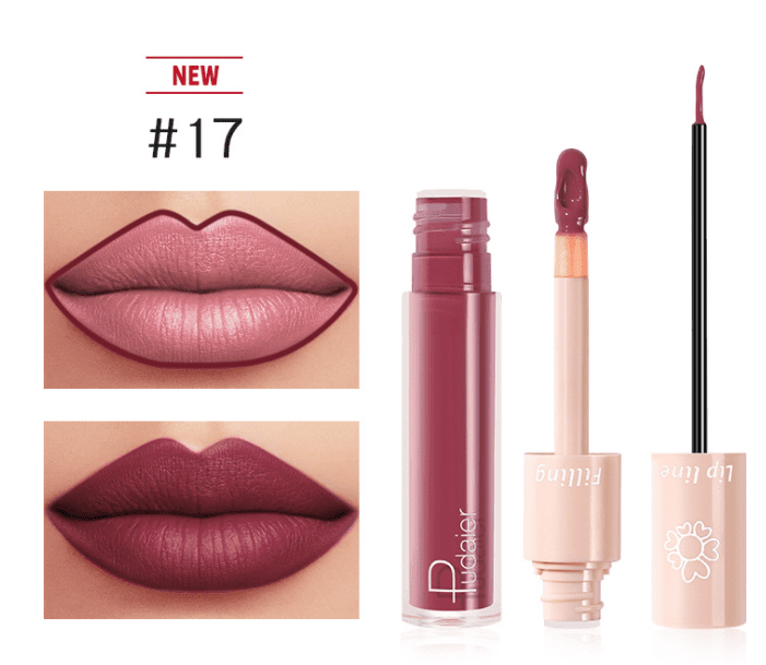 Pudaier Ultimate Lip Color Duo Set – Dual Lipstick & Lip Gloss in One-10