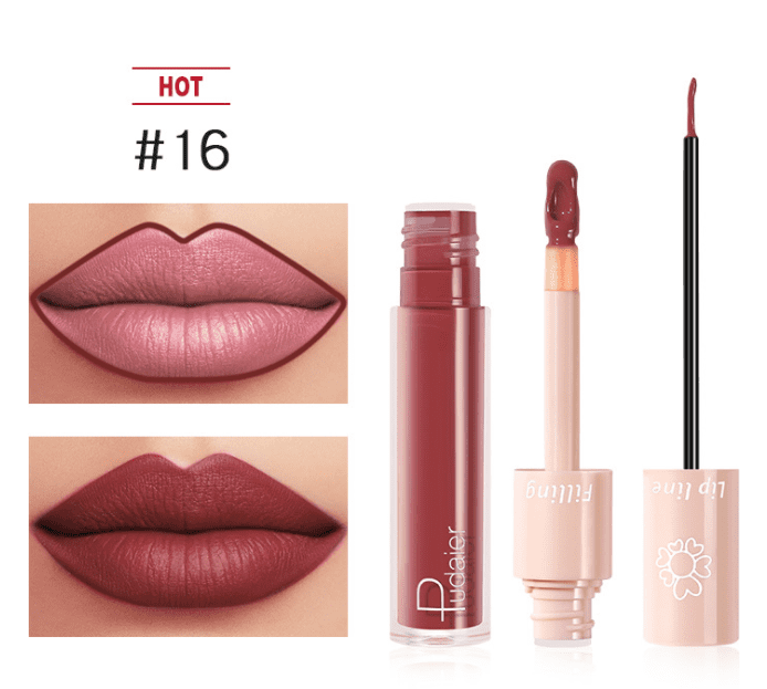 Pudaier Ultimate Lip Color Duo Set – Dual Lipstick & Lip Gloss in One-12