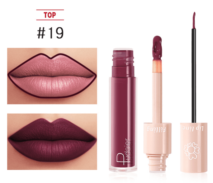 Pudaier Ultimate Lip Color Duo Set – Dual Lipstick & Lip Gloss in One-13