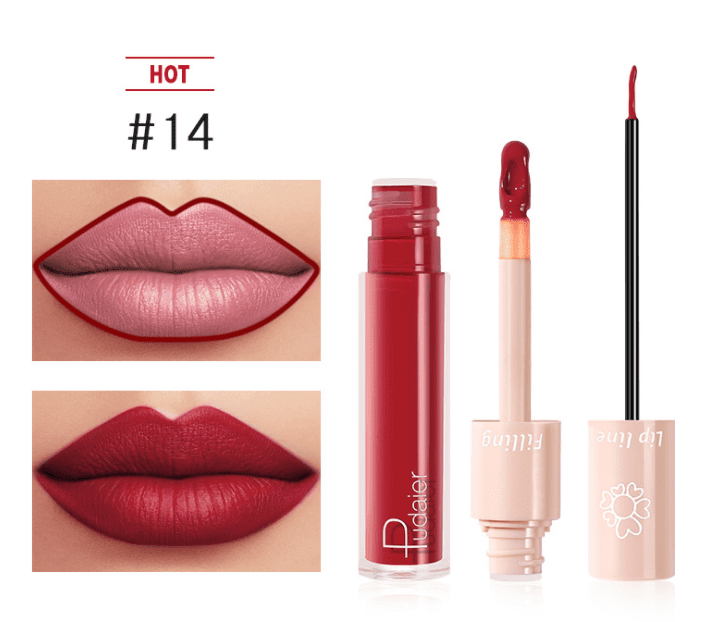 Pudaier Ultimate Lip Color Duo Set – Dual Lipstick & Lip Gloss in One-18