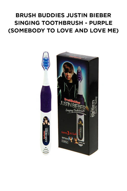 Justin Bieber Musical Purple Toothbrush (Somebody to Love & Love me)
