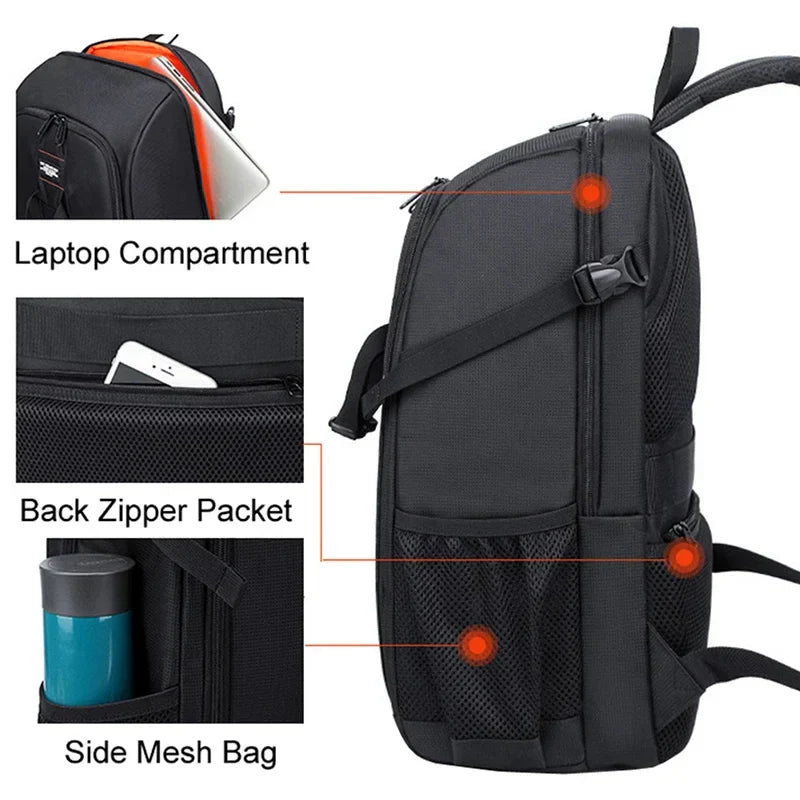 Waterproof DSLR Camera Backpack – Oxford Cloth Photography Bag for Canon-3