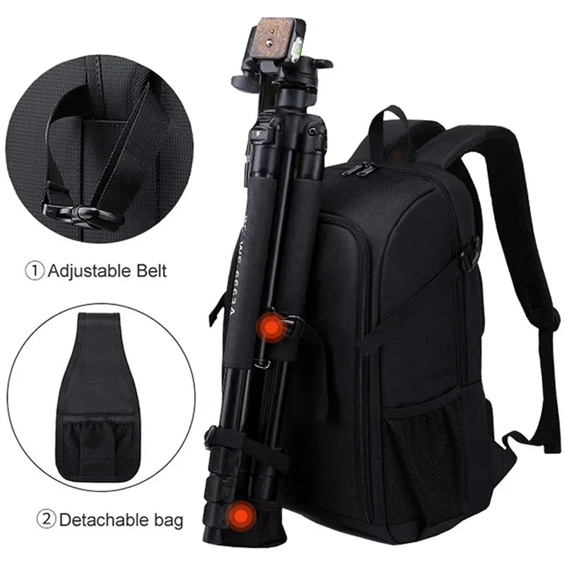 Waterproof DSLR Camera Backpack – Oxford Cloth Photography Bag for Canon-1