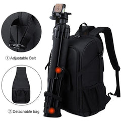 Waterproof DSLR Camera Backpack – Oxford Cloth Photography Bag for Canon-1