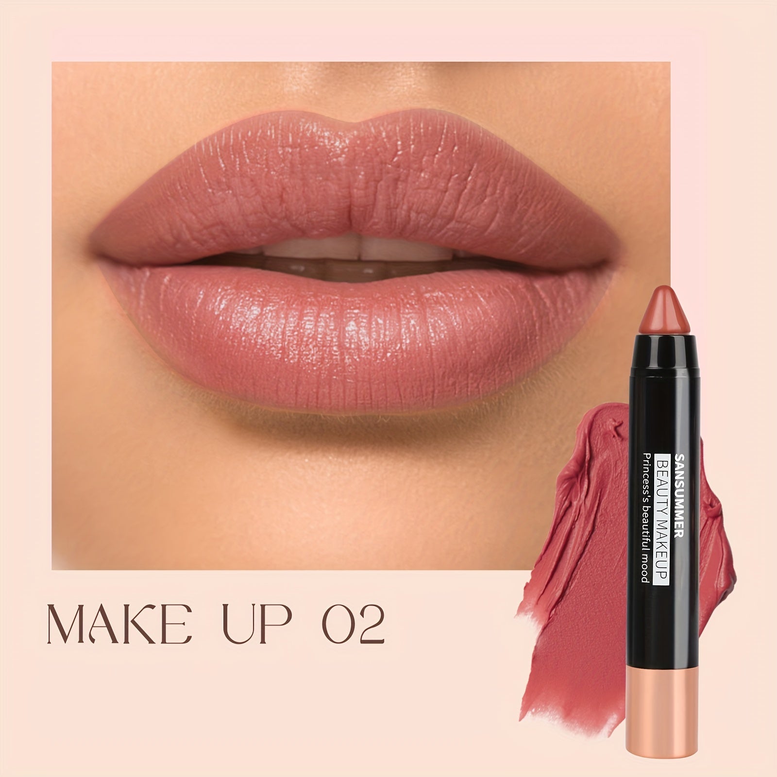 SANSUMMER  Crayon Lipstick-8 Color -4