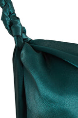 Roya Emerald Green Backless Maxi Dress – Satin Evening Gown-3