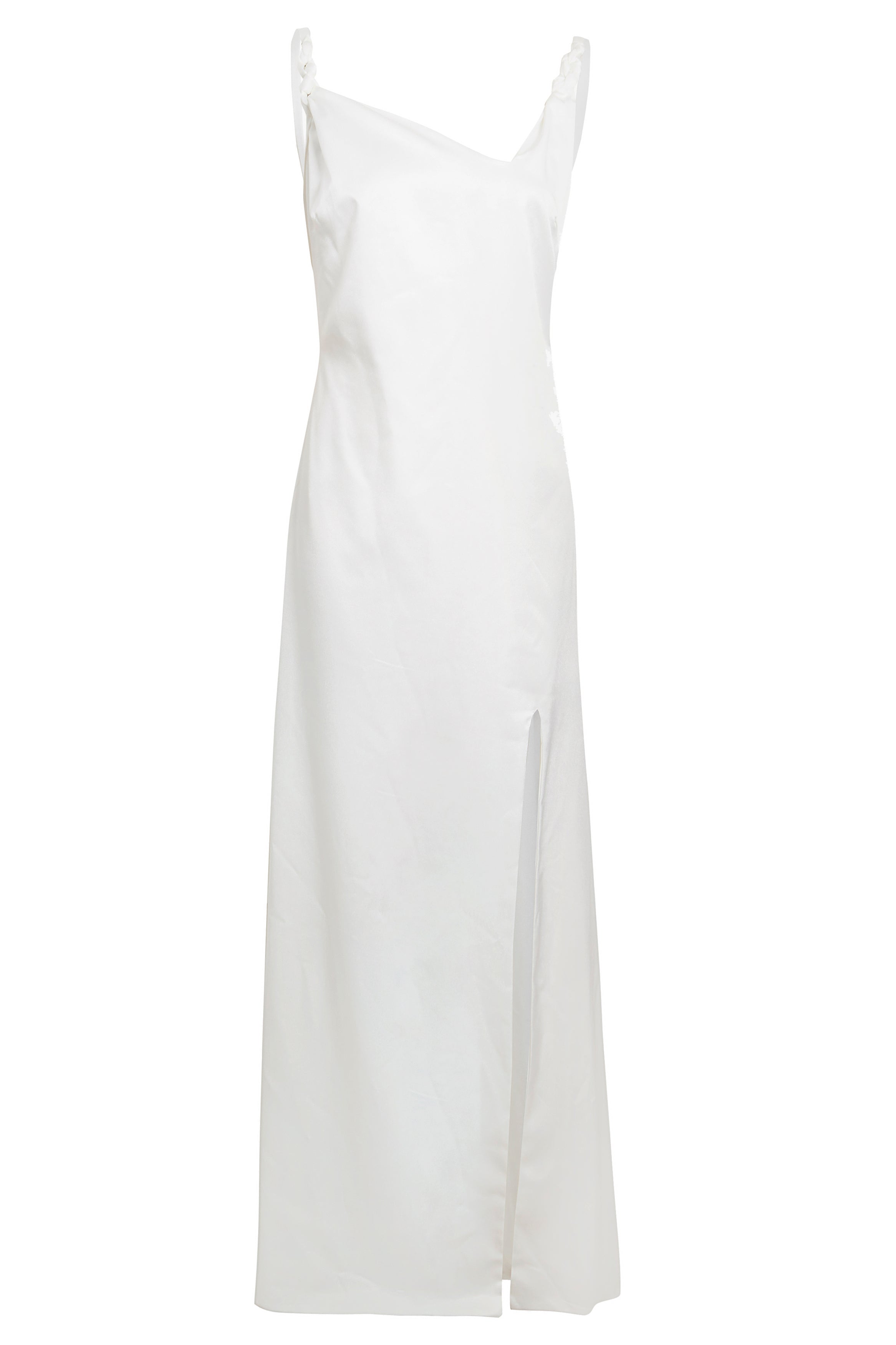 Roya Emerald Green Backless Maxi Dress – Satin Evening Gown-4