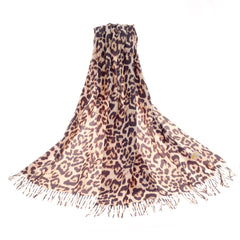 Leopard Art Pashmina Scarf – Elegant Shawl  for Women-0