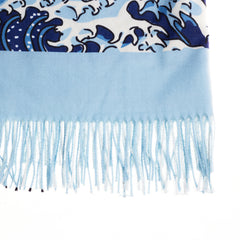 Great Wave of Kanagawa Pashmina Scarf –  Elegant Wrap & Shawl for Women-3