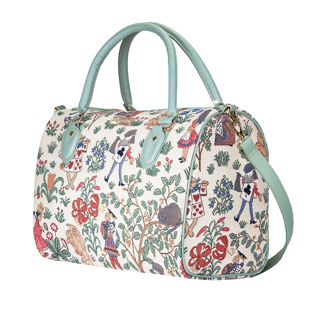Alice in Wonderland Weekend Travel Bag – Vegan Leather-1