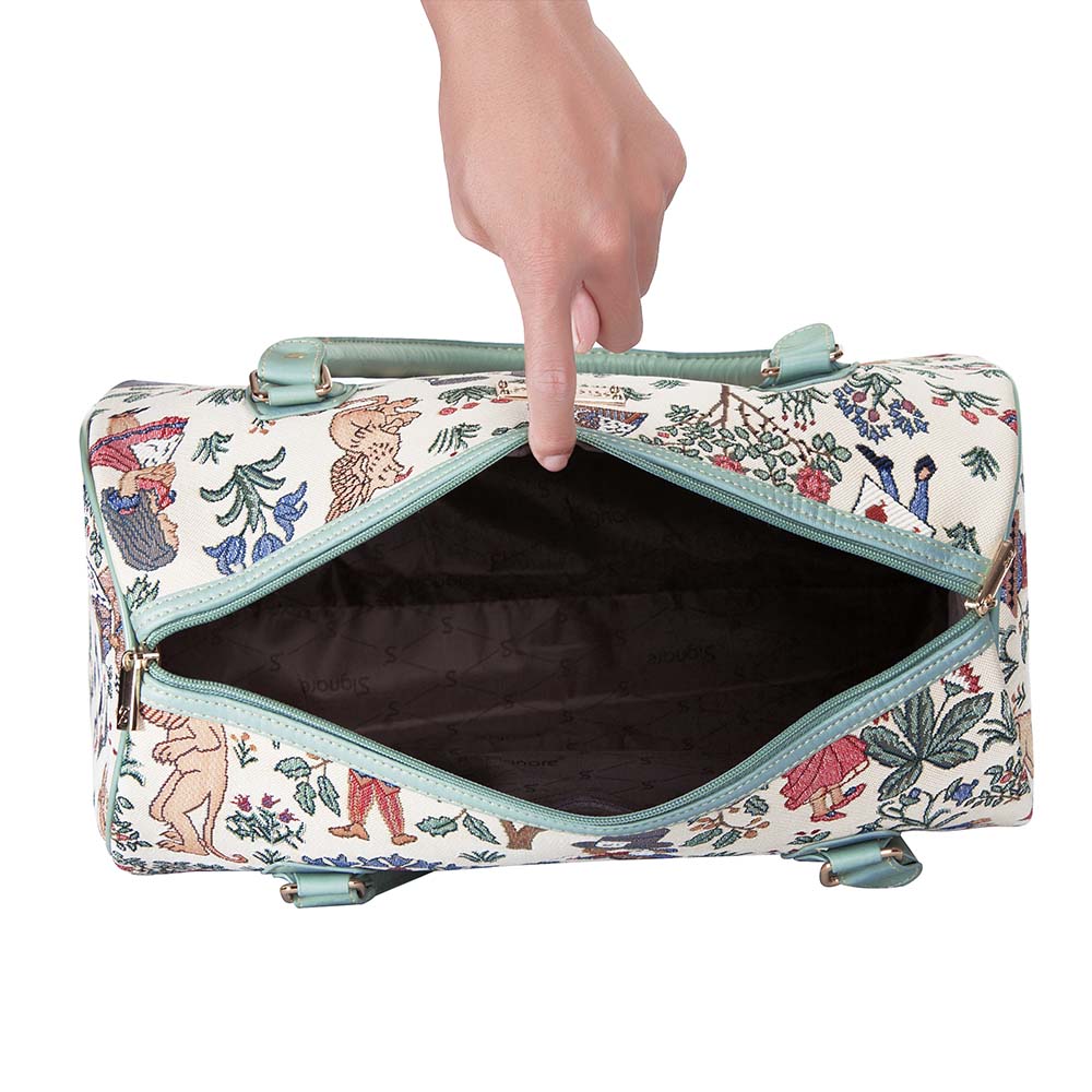 Alice in Wonderland Weekend Travel Bag – Vegan Leather-4