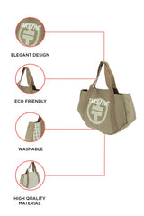 Beige Take That Weekend Tote Bag for Women