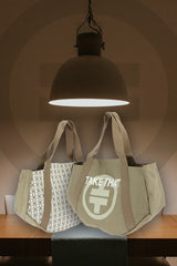 Beige Take That Weekend Tote Bag for Women