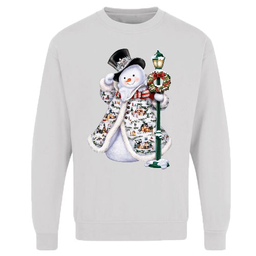 Christmas Festive Snowman Jumper – Adults Unisex Xmas Sweatshirt-4