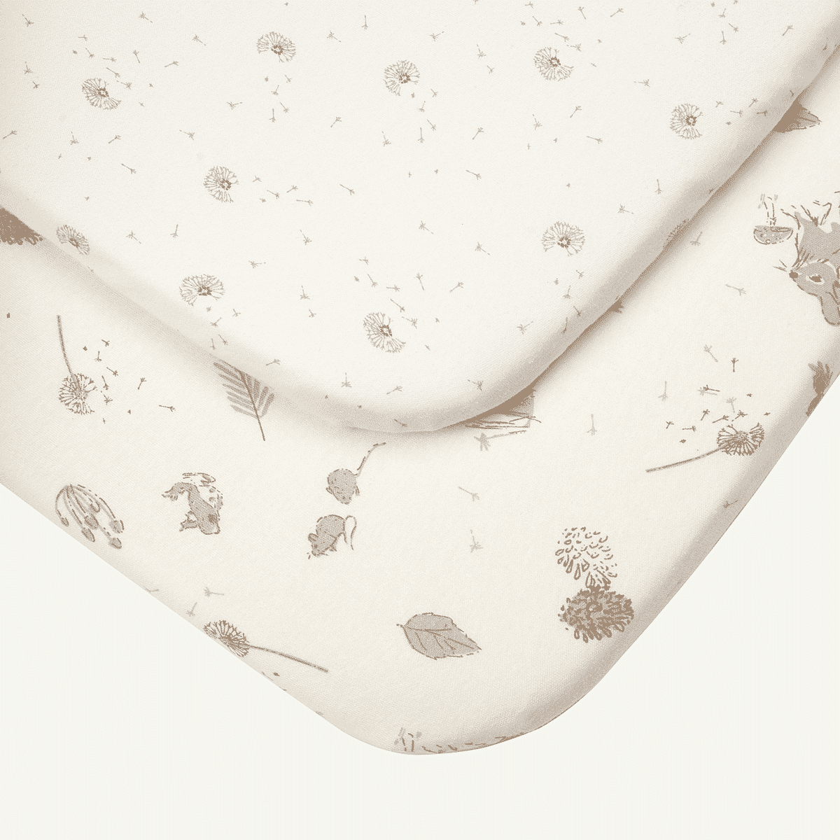 Bedside Crib Fitted Sheets 2pk -1