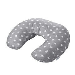 Breast Feeding Maternity Nursing Pillow - Grey with Stars-1