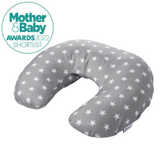 Breast Feeding Maternity Nursing Pillow - Grey with Stars-2