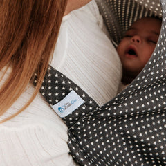 Breastfeed Apron - White Stars-1