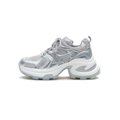 Breathable Mesh Platform Sneakers Trainers-0