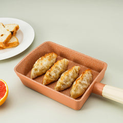Cactus Baby Food Cooking Orange Fry Pan-3