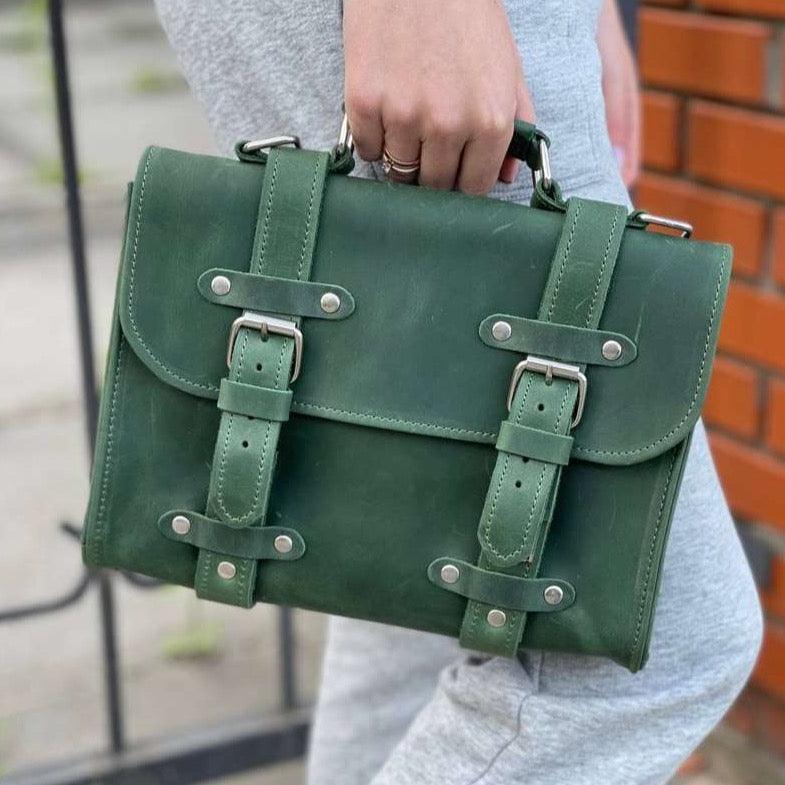 Genuine Leather Briefcase Bag-TORONATA Lora | Handcrafted Women Professional Work Bag-10