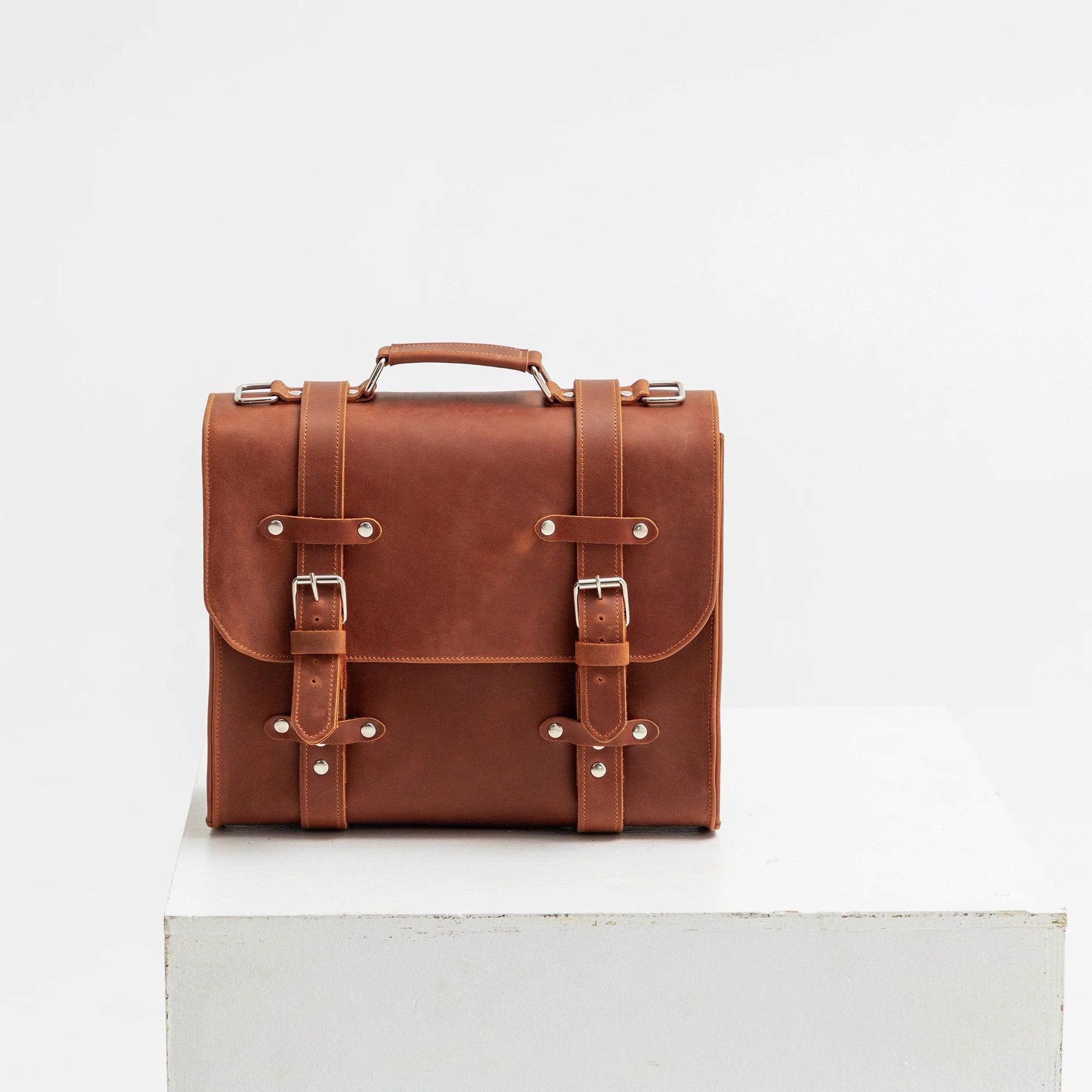 Genuine Leather Briefcase Bag-TORONATA Lora | Handcrafted Women Professional Work Bag-9