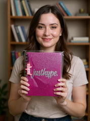 Just Hype Pink Sleek Notebook – Licensed Urban Charm