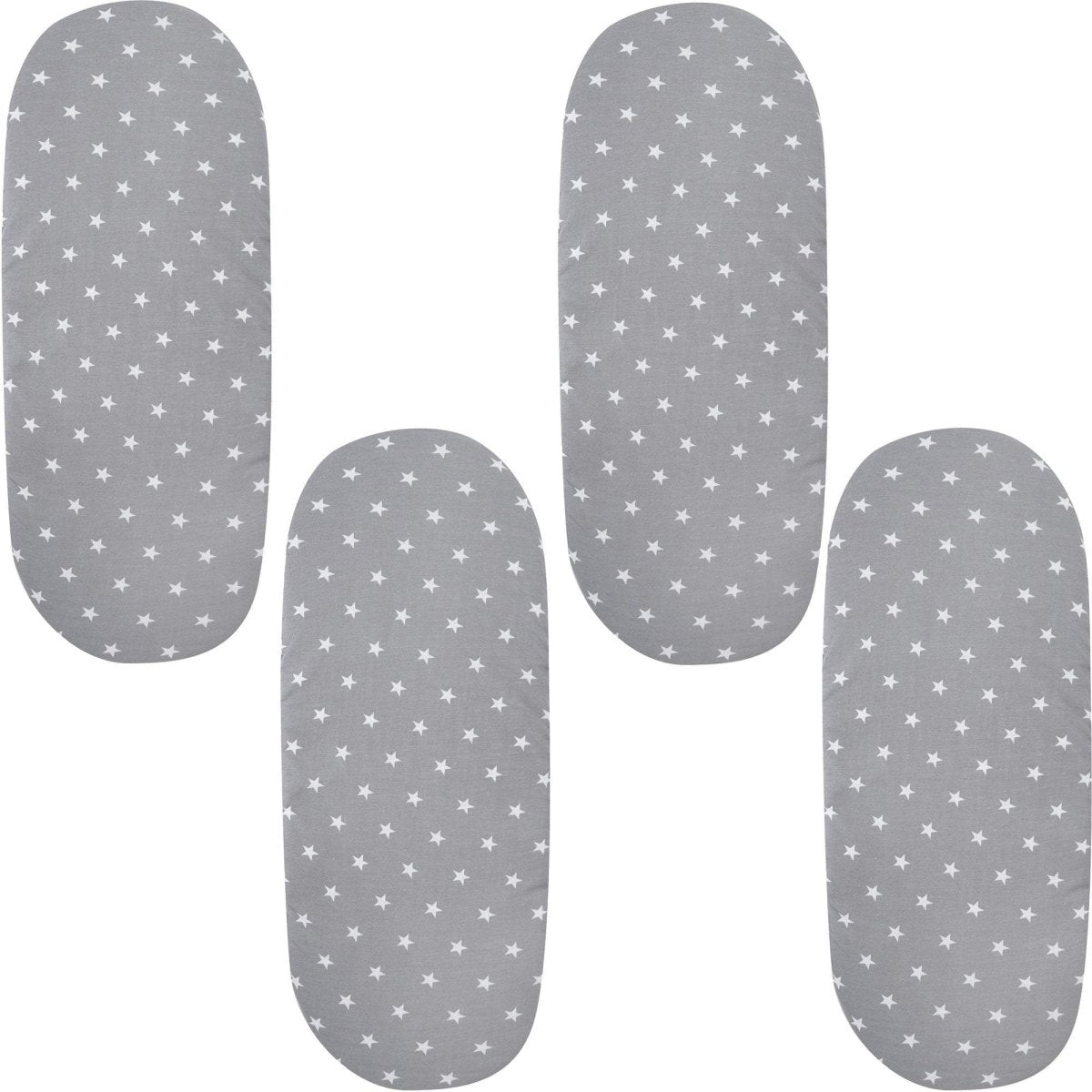 Moses Basket Jersey Fitted Sheet 100% Cotton - Pack Of 4-10