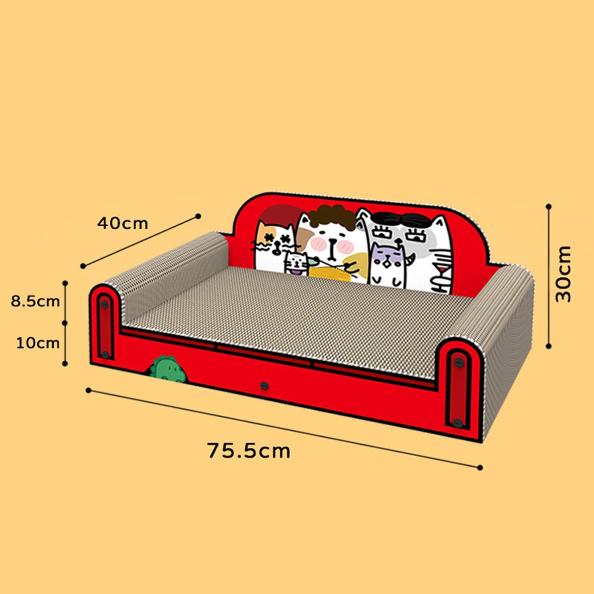 DIY Cat Scratching Board with Stickers | Multi-Sided Cat Lounge-3